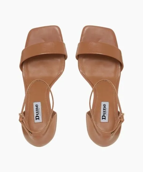 Women Heeled Sandals Dune London Meri 8211 Camel Brown Women Heeled Sandals Dune London Meri 8211 Camel Brown