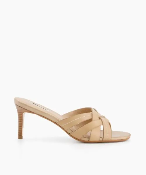Women Heeled Sandals Dune London Millies 8211 Camel Brown
