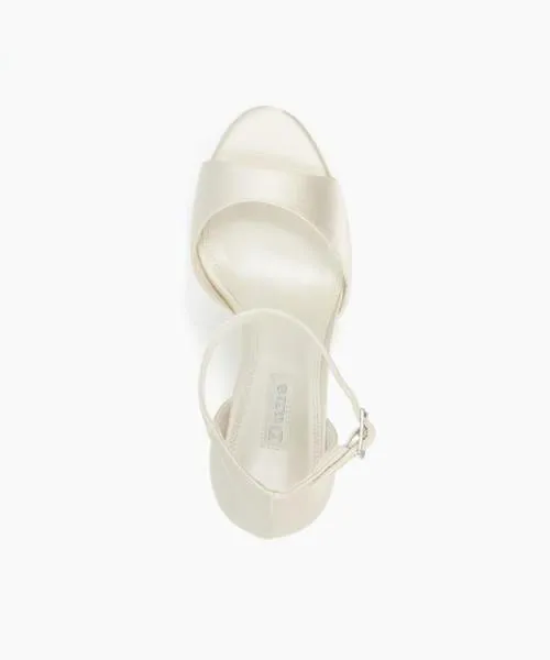 Women Heeled Sandals Dune London Mistia 8211 Ivory White Women Heeled Sandals Dune London Mistia 8211 Ivory White