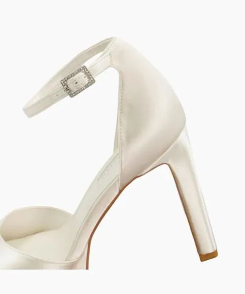 Women Heeled Sandals Dune London Mistia 8211 Ivory White Women Heeled Sandals Dune London Mistia 8211 Ivory White