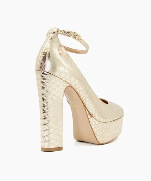 Women Heels Dune London Artist 8211 Gold Metallic Women Heels Dune London Artist 8211 Gold Metallic