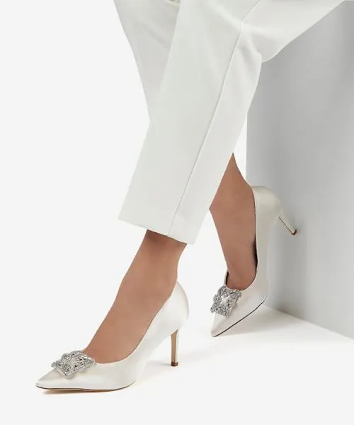 Women Heels Dune London Bellissima 8211 Ivory White Women Heels Dune London Bellissima 8211 Ivory White
