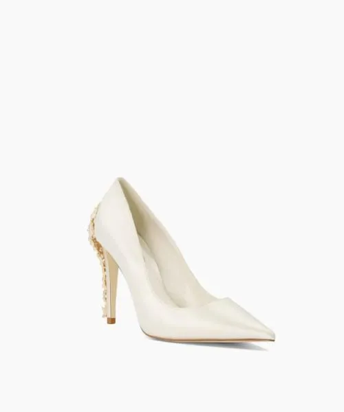 Women Heels Dune London Boutiques 8211 Ivory White Women Heels Dune London Boutiques 8211 Ivory White