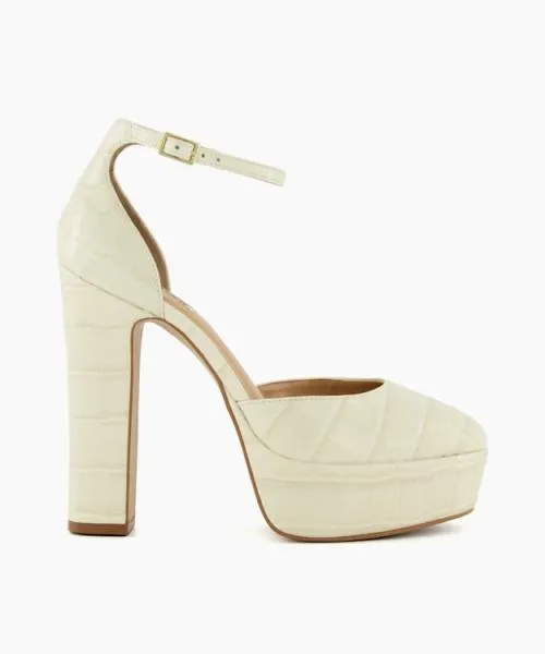 Women Heels Dune London Contest 8211 Ecru Neutral