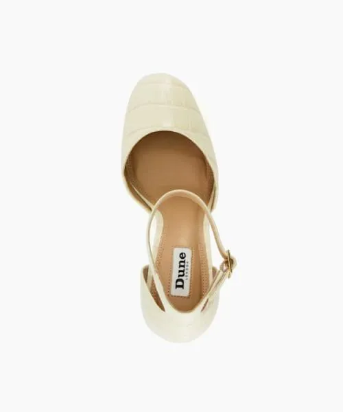 Women Heels Dune London Contest 8211 Ecru Neutral Women Heels Dune London Contest 8211 Ecru Neutral