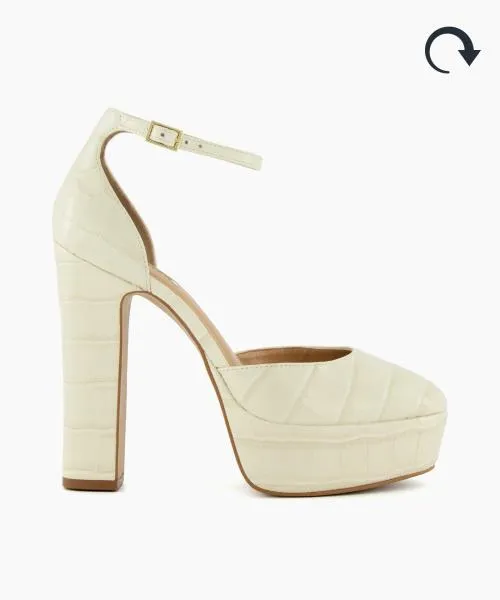 Women Heels Dune London Contest 8211 Ecru Neutral Women Heels Dune London Contest 8211 Ecru Neutral