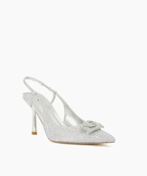 Women Heels Dune London Create 8211 Silver Metallic Women Heels Dune London Create 8211 Silver Metallic