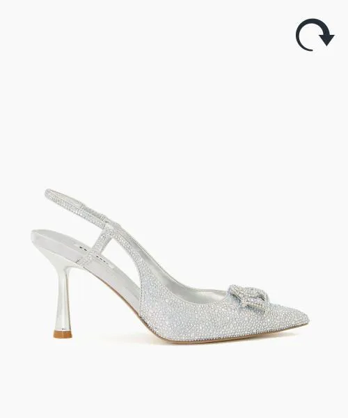 Women Heels Dune London Create 8211 Silver Metallic Women Heels Dune London Create 8211 Silver Metallic
