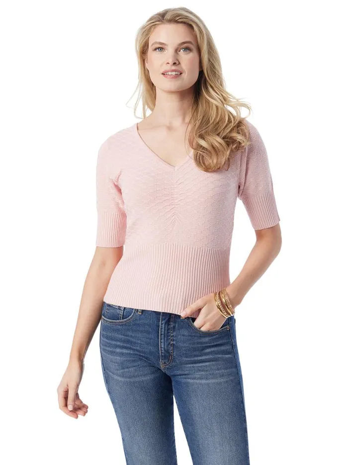 Women Imani Top In Silver Pink Jessica Simpson Tops and Tees