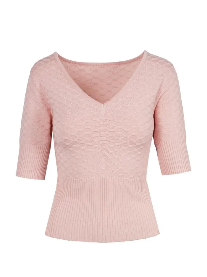 Women Imani Top In Silver Pink Jessica Simpson Tops and Tees