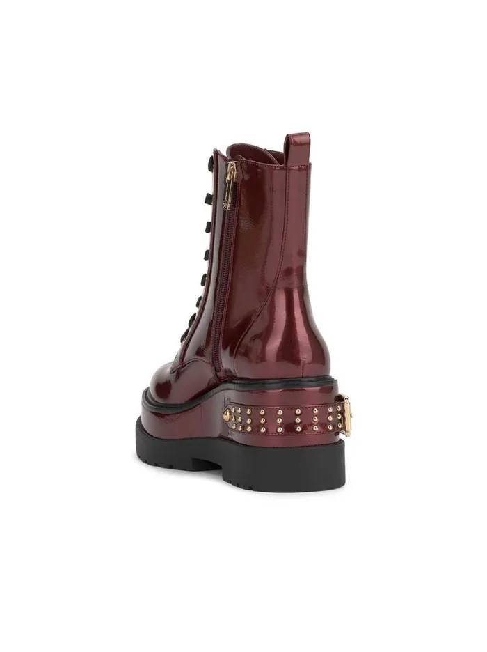 Women Imelda Combat Boot In Oxblood Jessica Simpson Boots and Booties