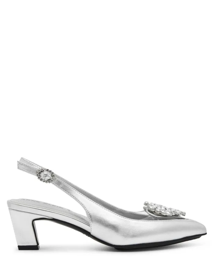 Women Inviting Dress Pump Black Suede Anne Klein Heels