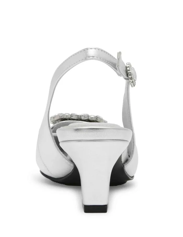 Women Inviting Dress Pump Silver Anne Klein Heels