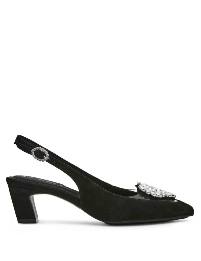 Women Inviting Dress Pump Silver Anne Klein Heels