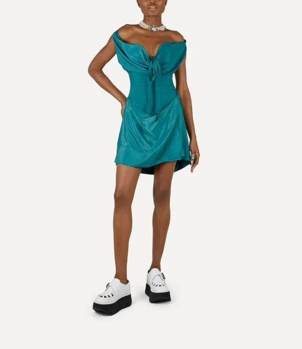 Women Iwona Corset Mini Dress Green Viviennewestwood Dresses