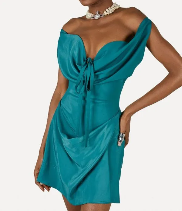 Women Iwona Corset Mini Dress Green Viviennewestwood Dresses