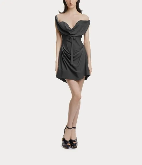 Women Iwona Corset Mini Dress Grey Viviennewestwood Dresses