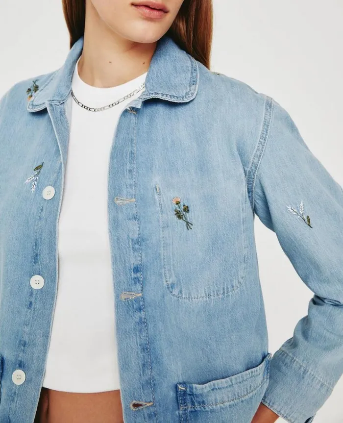 Women Jackets AG Jeans Everlee Jacket Eb Super Bloom Flower Garden Women Jackets AG Jeans Everlee Jacket Eb Super Bloom Flower Garden