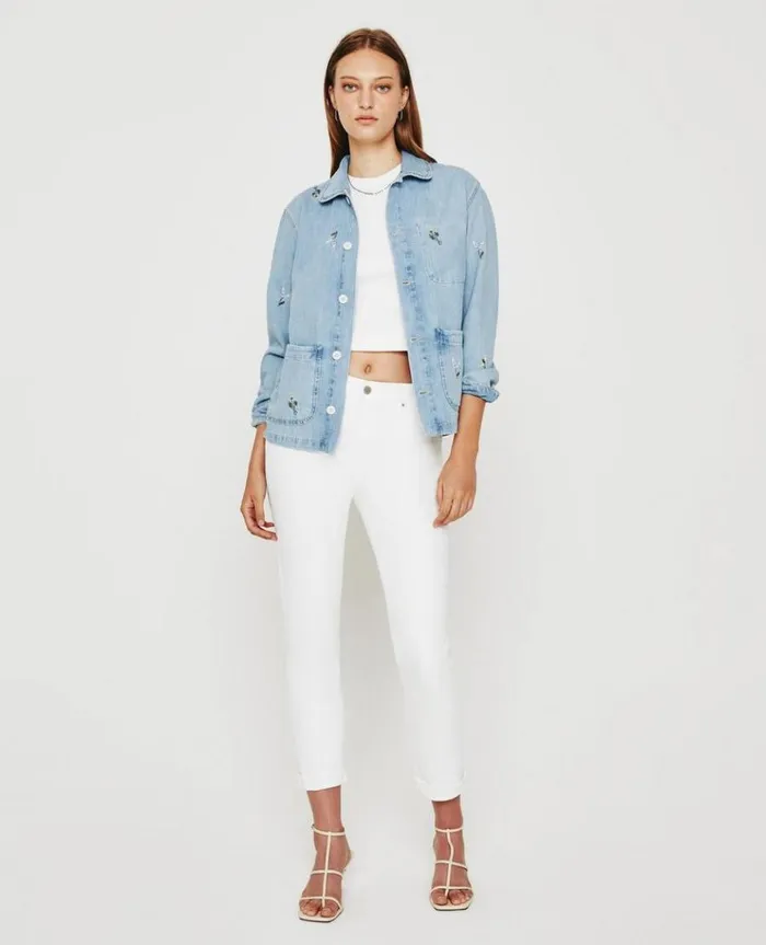 Women Jackets AG Jeans Everlee Jacket Eb Super Bloom Flower Garden Women Jackets AG Jeans Everlee Jacket Eb Super Bloom Flower Garden