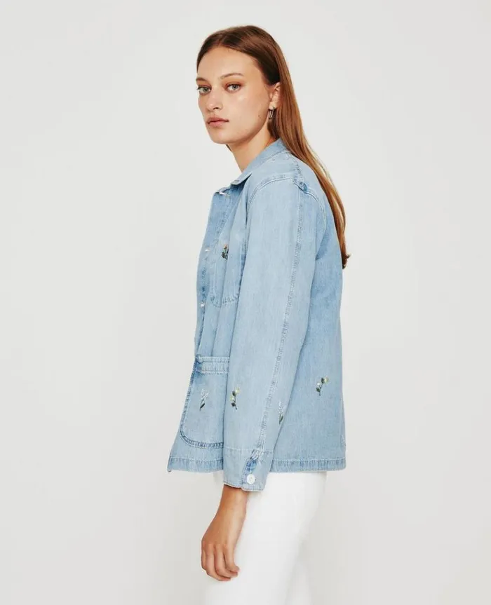 Women Jackets AG Jeans Everlee Jacket Eb Super Bloom Flower Garden Women Jackets AG Jeans Everlee Jacket Eb Super Bloom Flower Garden