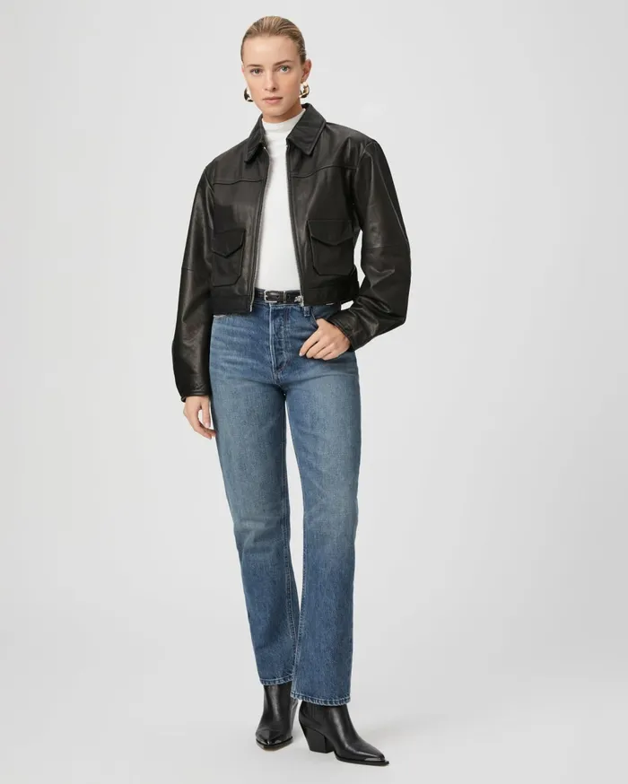 Women Jackets and Coats PAIGE Clyde Jacket 8211 Black Leather Women Jackets and Coats PAIGE Clyde Jacket 8211 Black Leather