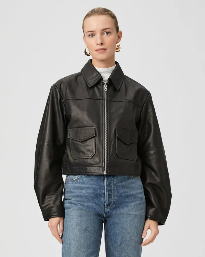 Women Jackets and Coats PAIGE Clyde Jacket 8211 Black Leather Women Jackets and Coats PAIGE Clyde Jacket 8211 Black Leather