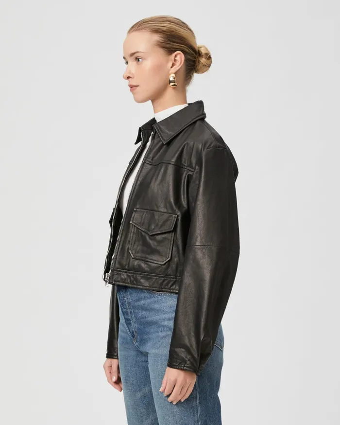 Women Jackets and Coats PAIGE Clyde Jacket 8211 Black Leather Women Jackets and Coats PAIGE Clyde Jacket 8211 Black Leather