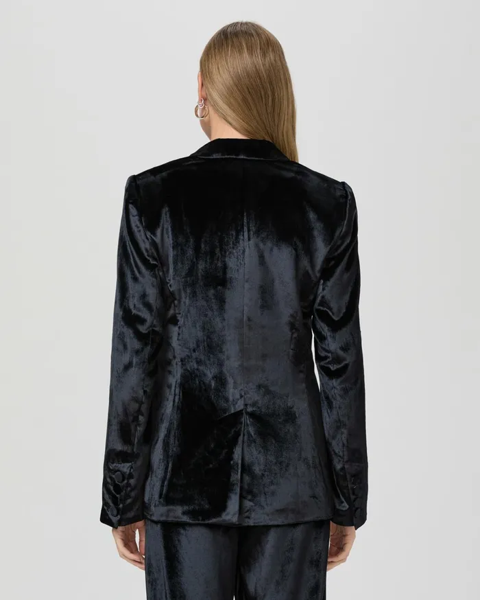 Women Jackets and Coats PAIGE Kriselle Blazer 8211 Midnight Velvet Women Jackets and Coats PAIGE Kriselle Blazer 8211 Midnight Velvet