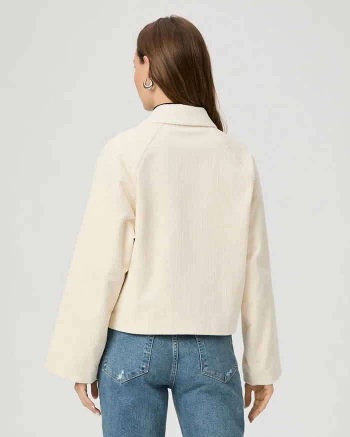 Women Jackets and Coats PAIGE Tylee Jacket 8211 Ivory Corduroy Women Jackets and Coats PAIGE Tylee Jacket 8211 Ivory Corduroy