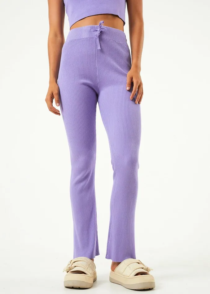 Women Jeans and Pants Afends AFENDS Womens Lula 8211 Knit Pants 8211 Plum