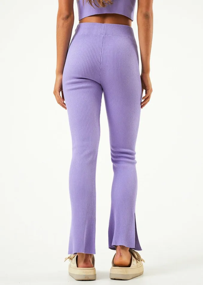 Women Jeans and Pants Afends AFENDS Womens Lula 8211 Knit Pants 8211 Plum
