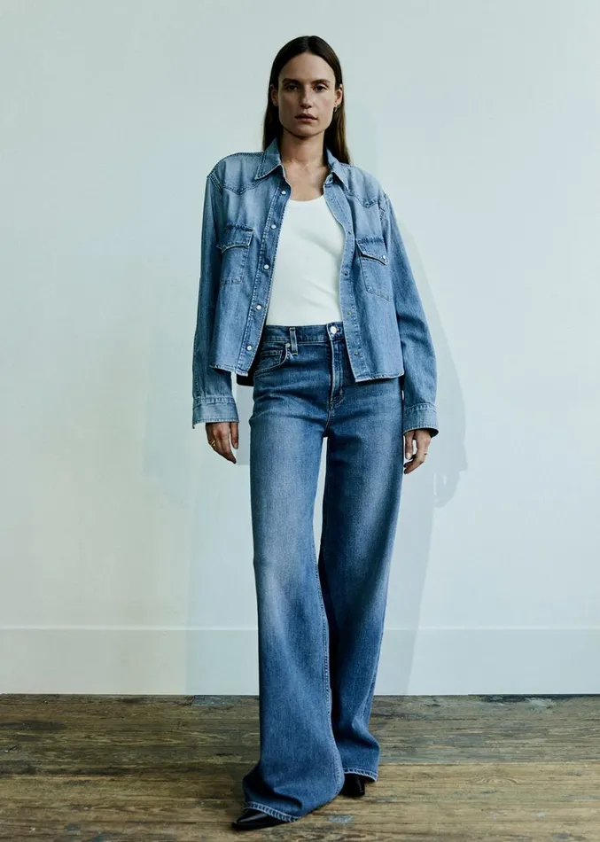 Women Jeans Citizens Of Humanity Annina High Rise Wide Leg 33034 Siesta
