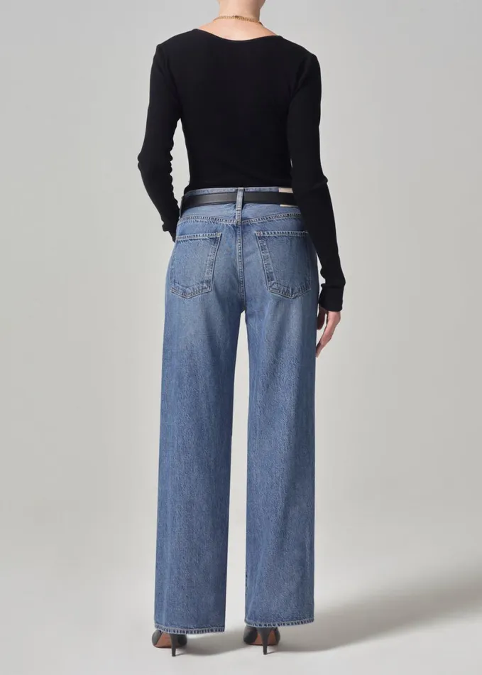Women Jeans Citizens Of Humanity Annina High Rise Wide Leg 33034 Siesta