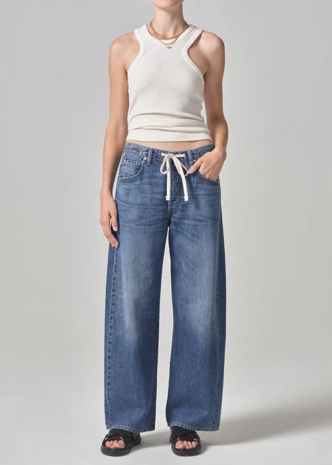 Women Jeans Citizens Of Humanity Brynn Drawstring Trouser Atlantis