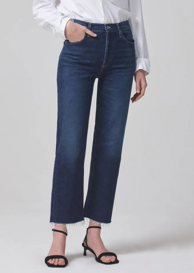 Women Jeans Citizens Of Humanity Florence Wide Straight Everdeen