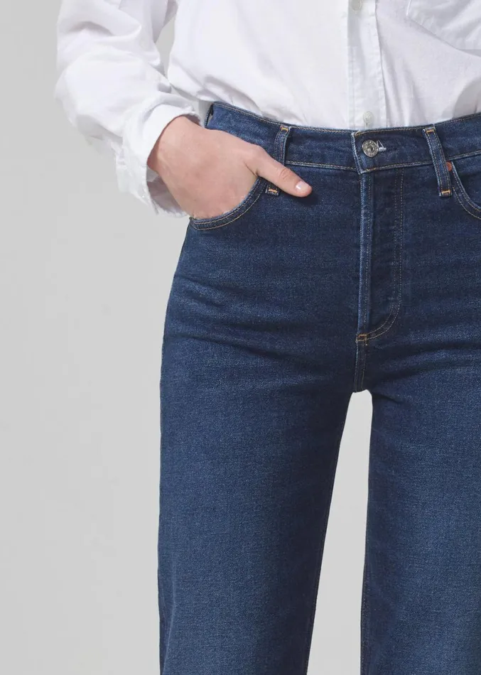 Women Jeans Citizens Of Humanity Florence Wide Straight Everdeen