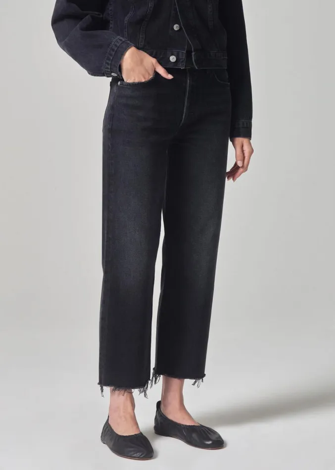 Women Jeans Citizens Of Humanity Florence Wide Straight Stormy