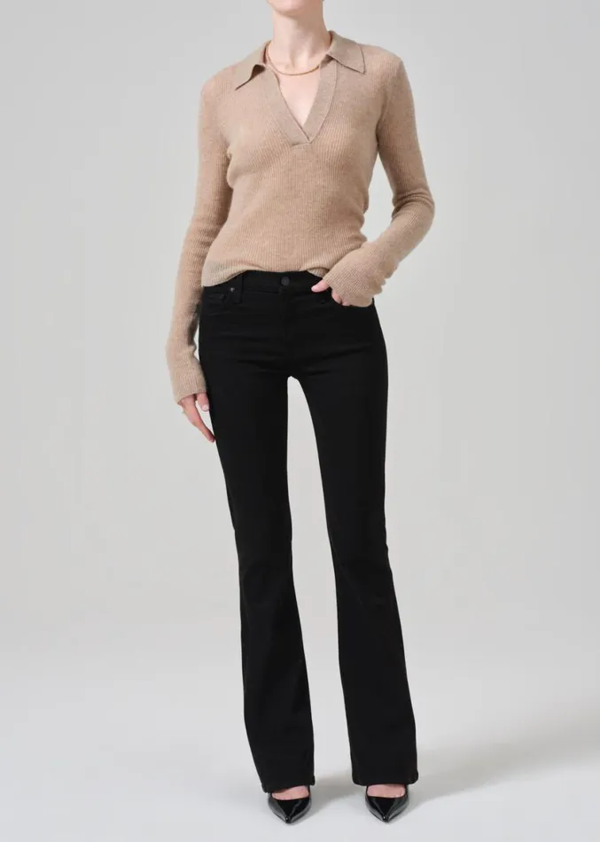 Women Jeans Citizens Of Humanity Lilah High Rise Bootcut 325034 Plush Black