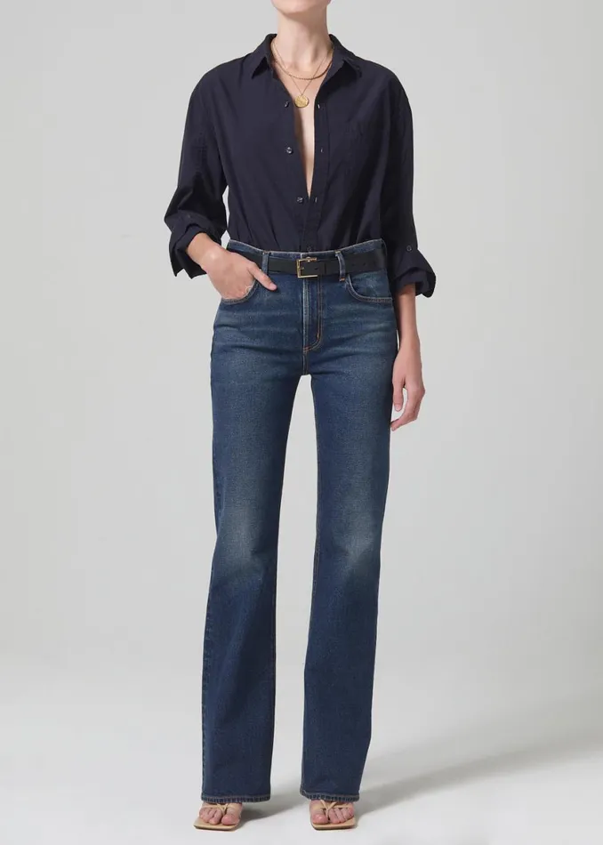 Women Jeans Citizens Of Humanity Vidia Mid Rise Boot Garnish