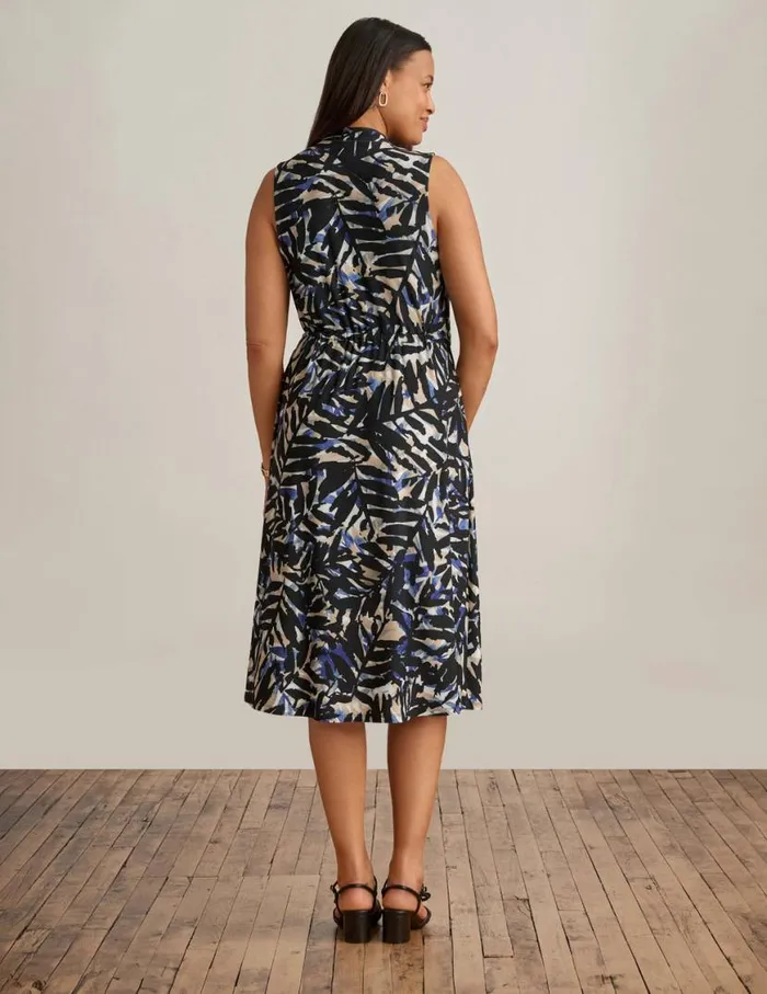 Women Jenna Drawstring Dress Blu Jayanne Blk Mlt Anne Klein Dresses and Jumpsuits