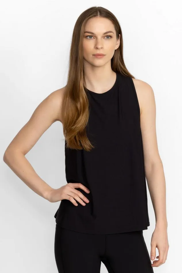 Women Johnny Was Active Bee Active High Neck Active Swing Tank Black