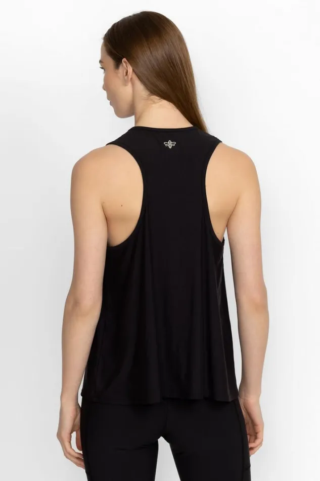 Women Johnny Was Active Bee Active High Neck Active Swing Tank Black