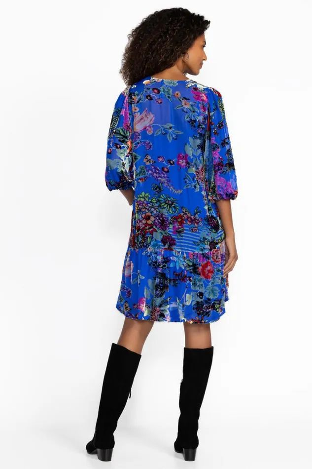 Women Johnny Was Dresses Ermyas Burnout Dress Dreamer Blu Burnout