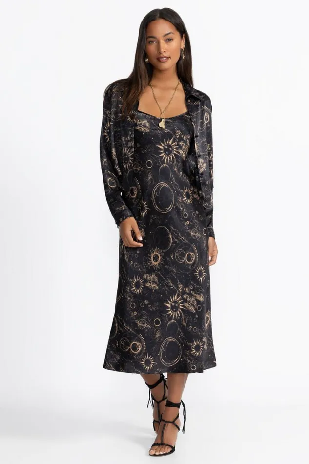 Women Johnny Was Dresses Modern Slip Dress Mina gold