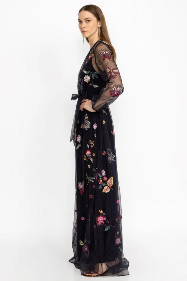 Women Johnny Was Dresses Spellbound Dress Navy