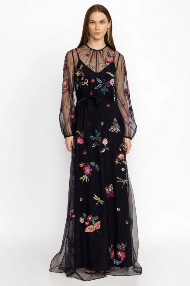 Women Johnny Was Dresses Spellbound Dress Navy