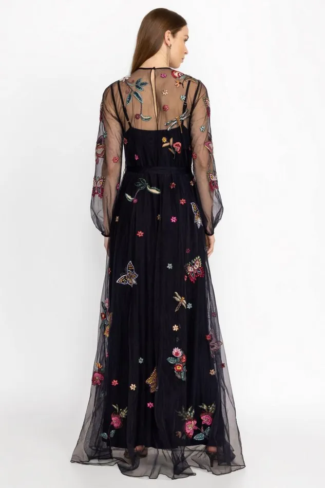 Women Johnny Was Dresses Spellbound Dress Navy