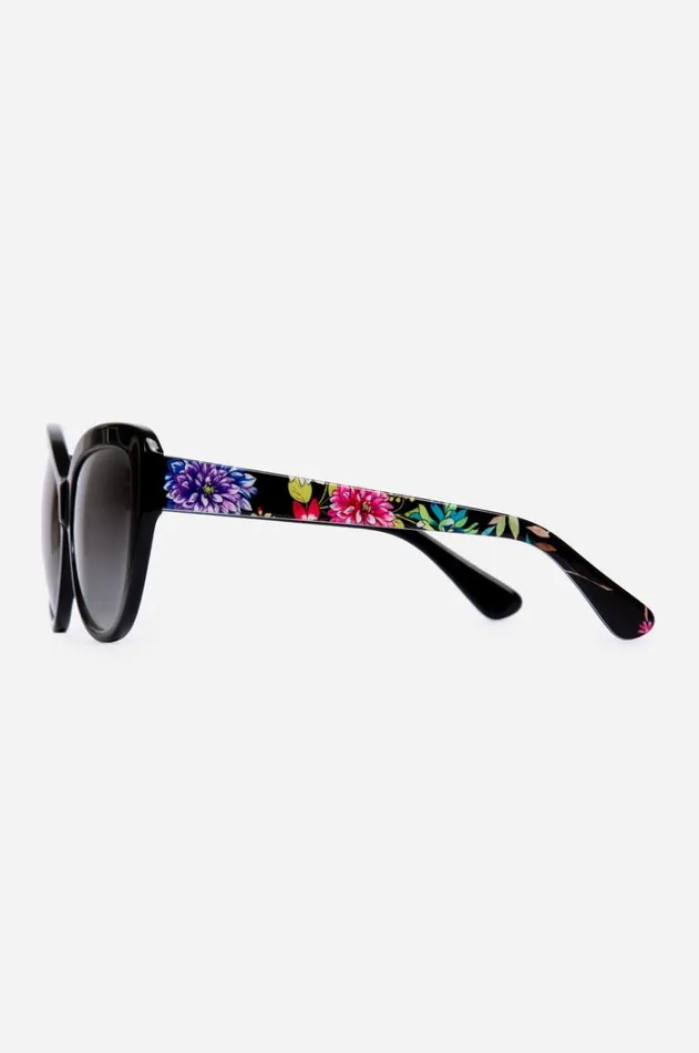 Women Johnny Was Eye Wear Sydnee Sunglasses Black Printed Dreamer Noir