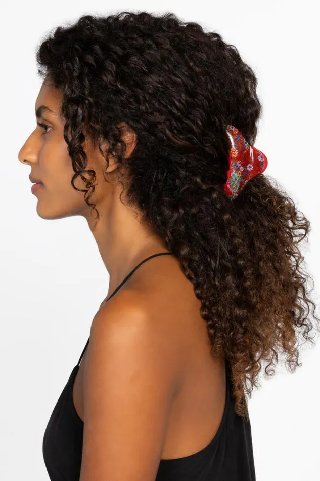 Women Johnny Was Hair Accessories Bobcat Forest Hairclip Bobcat Forest