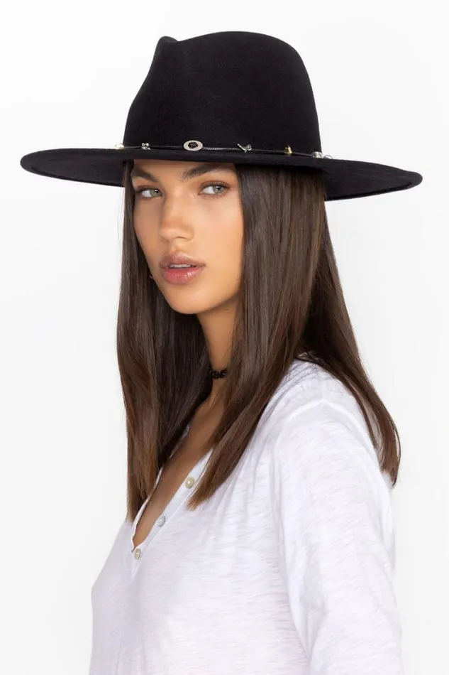Women Johnny Was Hats Beaded Hat Black